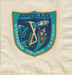 Apollo 10 party napkin