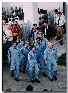 STS-61a walk out