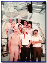 joke photo with AS17 crew