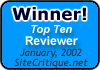 Site Critique Top Ten Reviewer