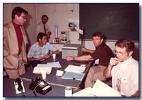 Young and Crippen in classroom