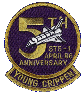 STS-1 5th anniversary patch